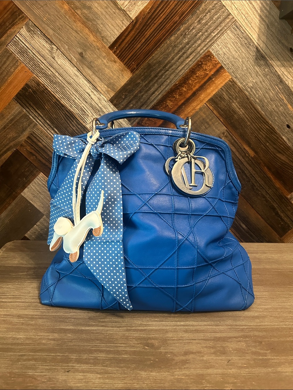 Christian Dior Cannage Quilted Tote